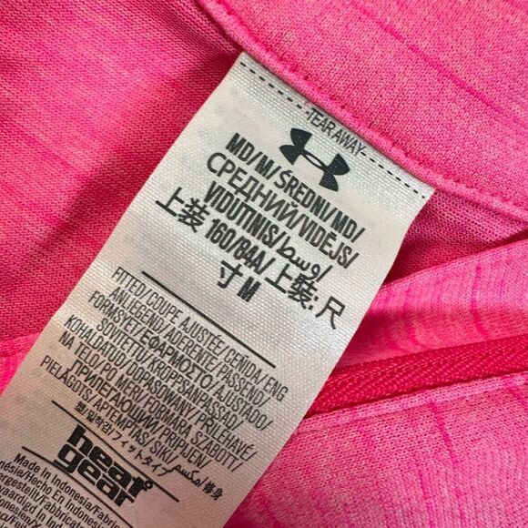 NWT Under Armour Women’s Pink Heat Gear Full Zip Jacket - Size Medium - Picture 4 of 8